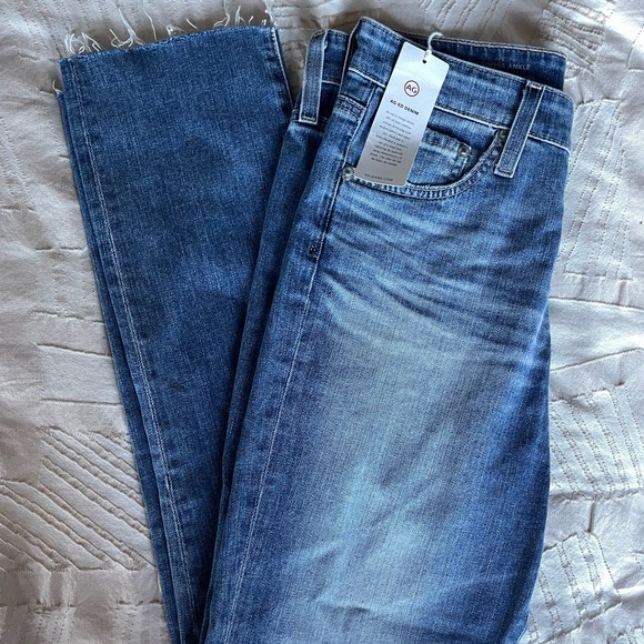 NWT AG Jeans Sophia High-Rise Raw Hem Straight Ankle Jeans in color “16 years” - Picture 2 of 6